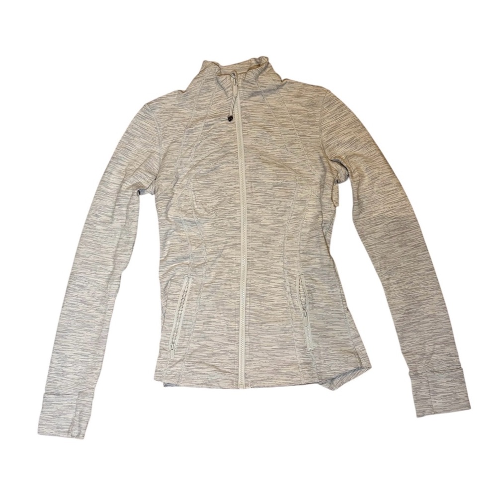 Light Gray Zip-Up Jacket
